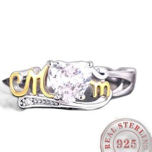 MOM RING New With Gift Box jewelry dainty elegant size 8 holiday women